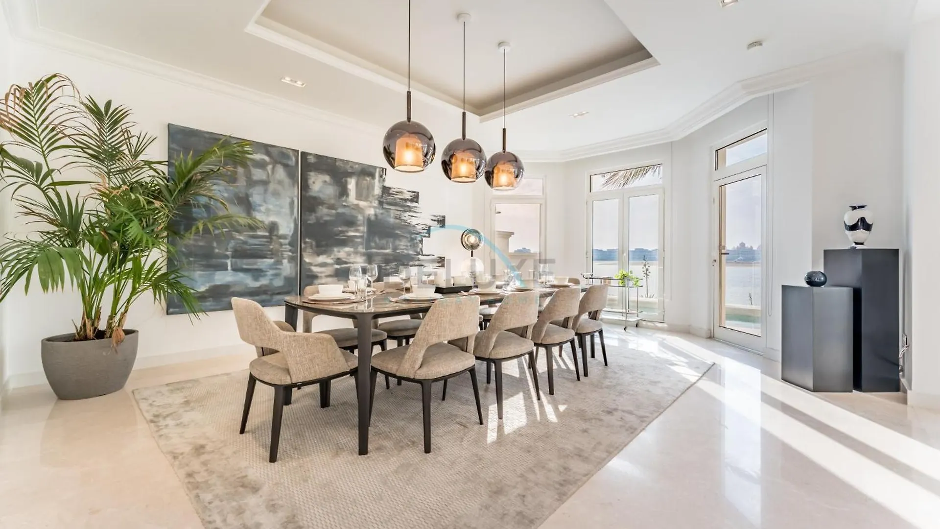 Beachfront 3Br Villa With Private Gym, Pool, Jacuzzi & Workspace, Palm Villa, Palm Jumeirah By Deluxe Holiday Homes Dubai